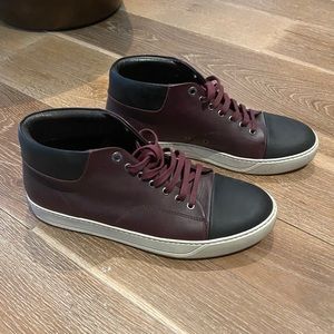 Lanvin maroon/black sneakers